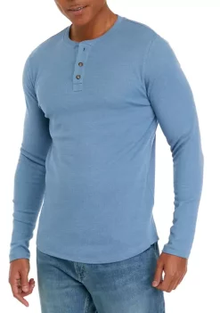 Outlet 😀 TRUE CRAFT Long Sleeve Thermal Henley 👕 Shirt 🤩 -True Craft Clothing Store Belk 10