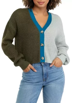 Cheap 🔔 TRUE CRAFT Long Sleeve Color Block Cardigan 😀 -True Craft Clothing Store Belk 107