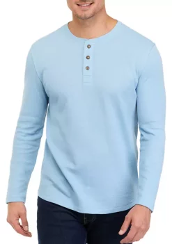 Outlet 😀 TRUE CRAFT Long Sleeve Thermal Henley 👕 Shirt 🤩 -True Craft Clothing Store Belk 11