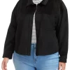 Discount 🌟 TRUE CRAFT Plus Size Cropped Corduroy Shacket 😉 -True Craft Clothing Store Belk 1102