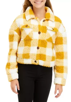 Cheapest ✔️ TRUE CRAFT 👧 Girls 7-16 Buffalo Plaid Shacket 😉 -True Craft Clothing Store Belk 1137