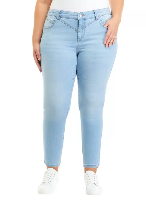 Hot Sale โค๏ธ TRUE CRAFT Plus Size Mid Rise Skinny Ankle ๐ Jeans ๐ 3 Hot Sale โค๏ธ TRUE CRAFT Plus Size Mid Rise Skinny Ankle ๐ Jeans ๐