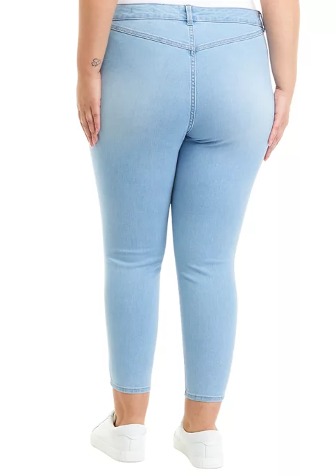 Hot Sale โค๏ธ TRUE CRAFT Plus Size Mid Rise Skinny Ankle ๐ Jeans ๐ 4 Hot Sale โค๏ธ TRUE CRAFT Plus Size Mid Rise Skinny Ankle ๐ Jeans ๐ - Image 2