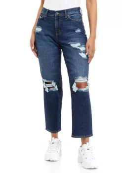 Hot Sale 🛒 TRUE CRAFT Curvy Fit Cropped Baggy Straight 👖 Jeans 😍 -True Craft Clothing Store Belk 1159