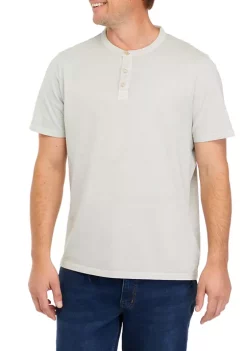 Discount 😀 TRUE CRAFT Short Sleeve Henley T-Shirt ⌛ -True Craft Clothing Store Belk 1230