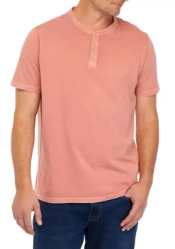 Discount 😀 TRUE CRAFT Short Sleeve Henley T-Shirt ⌛ -True Craft Clothing Store Belk 1233