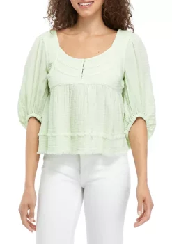 Top 10 👏 TRUE CRAFT Button Front Blouse 🥰