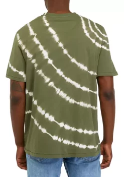 Budget 🛒 TRUE CRAFT Short Sleeve Tie Dye Crew T-Shirt 🎁 -True Craft Clothing Store Belk 1282