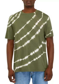Budget 🛒 TRUE CRAFT Short Sleeve Tie Dye Crew T-Shirt 🎁 -True Craft Clothing Store Belk 1284