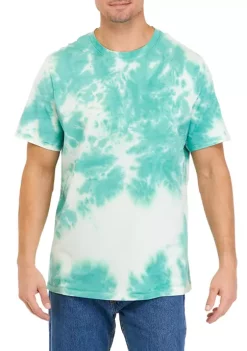 Budget 🛒 TRUE CRAFT Short Sleeve Tie Dye Crew T-Shirt 🎁 -True Craft Clothing Store Belk 1285