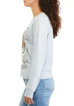 Best Sale 🥰 TRUE CRAFT Juniors' Long Sleeve Boxy Graphic T-Shirt 👍 -True Craft Clothing Store Belk 1292
