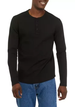 Outlet 😀 TRUE CRAFT Long Sleeve Thermal Henley 👕 Shirt 🤩 -True Craft Clothing Store Belk 13