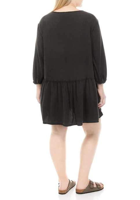 Discount โญ TRUE CRAFT Plus Size 3/4 Sleeve Peplum ๐ Shirt ๐ Dress ๐ 4 Discount โญ TRUE CRAFT Plus Size 3/4 Sleeve Peplum ๐ Shirt ๐ Dress ๐ - Image 2