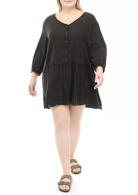 Discount โญ TRUE CRAFT Plus Size 3/4 Sleeve Peplum ๐ Shirt ๐ Dress ๐ 6 Discount โญ TRUE CRAFT Plus Size 3/4 Sleeve Peplum ๐ Shirt ๐ Dress ๐ - Image 4