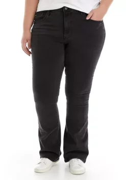 Coupon 🛒 TRUE CRAFT Plus Size High Rise Slim Cut Flared 👖 Jeans 🧨 -True Craft Clothing Store Belk 1373