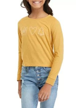Coupon 🤩 TRUE CRAFT 👧 Girls 7-16 Long Sleeve Graphic T-Shirt ✔️