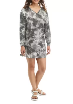 Discount 😉 TRUE CRAFT Long Sleeve Waffle Henley 👗 Dress ⌛