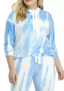 Outlet 👏 TRUE CRAFT Plus Size Hooded Velour Sweatshirt 🌟 -True Craft Clothing Store Belk 1465