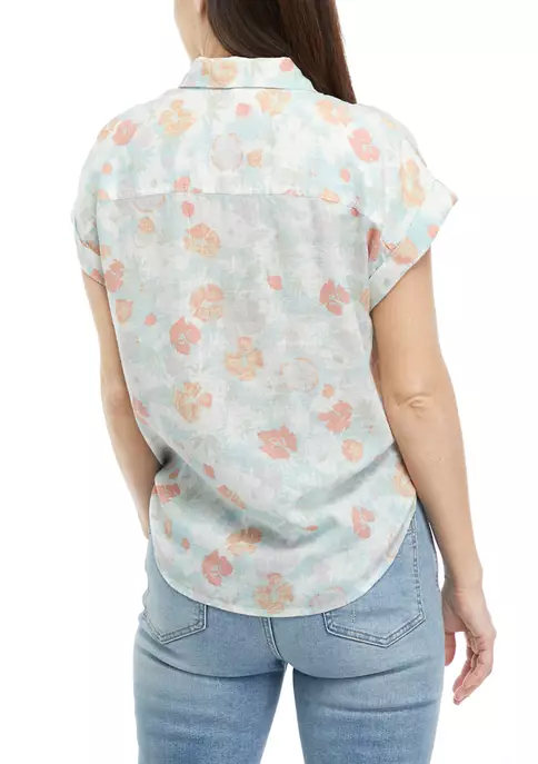 Budget 🌟 TRUE CRAFT Printed Short Sleeve Camp 👚 Shirt 😉 4 Budget 🌟 TRUE CRAFT Printed Short Sleeve Camp 👚 Shirt 😉 - Image 2