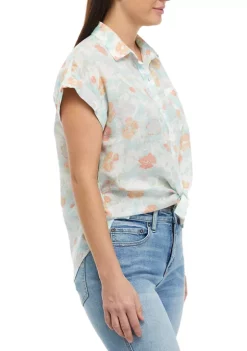 Budget 🌟 TRUE CRAFT Printed Short Sleeve Camp 👚 Shirt 😉 10 Budget 🌟 TRUE CRAFT Printed Short Sleeve Camp 👚 Shirt 😉 -True Craft Clothing Store Belk 1493