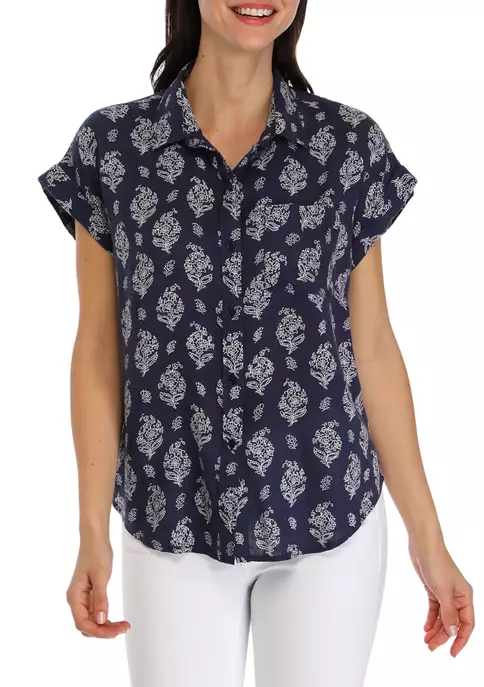 Budget 🌟 TRUE CRAFT Printed Short Sleeve Camp 👚 Shirt 😉 6 Budget 🌟 TRUE CRAFT Printed Short Sleeve Camp 👚 Shirt 😉 - Image 4