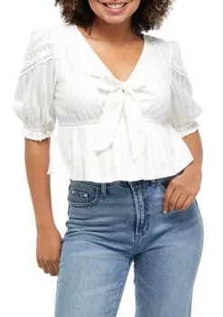Deals 🧨 TRUE CRAFT Tie Front Blouse 🧨 -True Craft Clothing Store Belk 1562