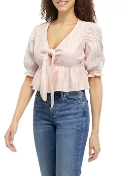 Deals 🧨 TRUE CRAFT Tie Front Blouse 🧨 -True Craft Clothing Store Belk 1563