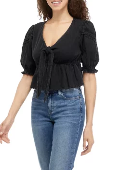 Deals 🧨 TRUE CRAFT Tie Front Blouse 🧨 -True Craft Clothing Store Belk 1564