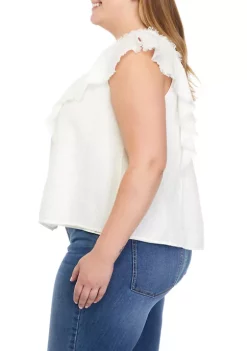 Best deal 🔥 TRUE CRAFT Plus Size Dobby Blouse 🤩 -True Craft Clothing Store Belk 1605