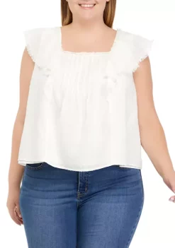 Best deal 🔥 TRUE CRAFT Plus Size Dobby Blouse 🤩 -True Craft Clothing Store Belk 1608
