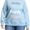 Brand new 💯 TRUE CRAFT Soft Shop Plus Size Virtual Happy Hour Sweatshirt 👏 -True Craft Clothing Store Belk 1618