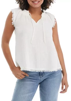 Brand new 😀 TRUE CRAFT 👩 Women's Sleeveless Flutter Shoulder Top ⌛