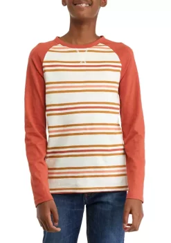 Cheapest ✨ TRUE CRAFT Boys 8-20 Long Sleeve Striped T-Shirt 🎁