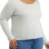 Best reviews of 😍 TRUE CRAFT Plus Size Long Sleeve Rib Crew T-Shirt 🎉 -True Craft Clothing Store Belk 1664