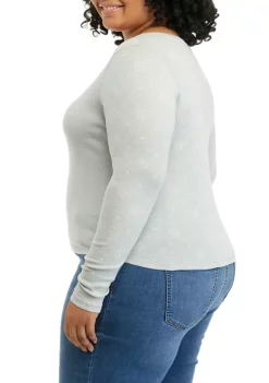 Best reviews of 😍 TRUE CRAFT Plus Size Long Sleeve Rib Crew T-Shirt 🎉 -True Craft Clothing Store Belk 1666