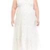 Promo 🌟 TRUE CRAFT Plus Size Sleeveless Tiered Maxi 👗 Dress ✔️ -True Craft Clothing Store Belk 1680