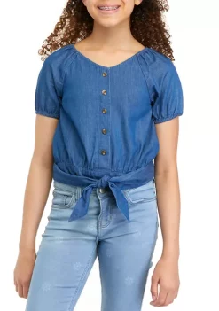 Best Sale 😀 TRUE CRAFT 👧 Girls 7-16 Short Sleeve Button Front Top 💯 9 Best Sale 😀 TRUE CRAFT 👧 Girls 7-16 Short Sleeve Button Front Top 💯 -True Craft Clothing Store Belk 1706