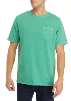 Promo ⌛ TRUE CRAFT Short Sleeve Garment Dyed T-Shirt ✨ -True Craft Clothing Store Belk 1712