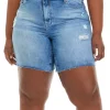 Best Pirce 😉 TRUE CRAFT Plus Size High Rise Dad Bermuda Shorts ✔️ -True Craft Clothing Store Belk 1771