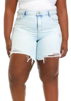 Best Pirce 😉 TRUE CRAFT Plus Size High Rise Dad Bermuda Shorts ✔️ -True Craft Clothing Store Belk 1775