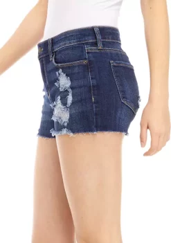 Hot Sale ⌛ TRUE CRAFT Mid Rise Stretch Raw Edge Shorts 💯 -True Craft Clothing Store Belk 1807