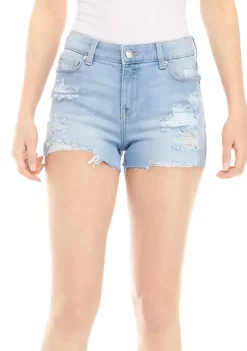 Hot Sale ⌛ TRUE CRAFT Mid Rise Stretch Raw Edge Shorts 💯 -True Craft Clothing Store Belk 1808