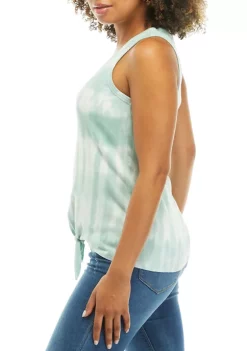 Deals 🎁 TRUE CRAFT Core Ribbed Tie Front Tank Top 👍 -True Craft Clothing Store Belk 1884