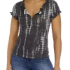 Top 10 👏 TRUE CRAFT Tie Dye Lettuce Edge Top 🥰 -True Craft Clothing Store Belk 1889