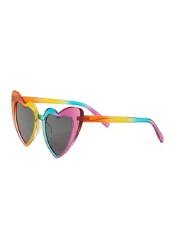Buy ๐งจ TRUE CRAFT Rainbow Heart ๐ Sunglasses โญ