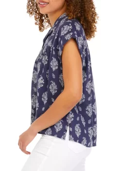 Best Pirce 💯 TRUE CRAFT Short Sleeve Shirred Yoke 👚 Shirt ✔️ 9 Best Pirce 💯 TRUE CRAFT Short Sleeve Shirred Yoke 👚 Shirt ✔️ -True Craft Clothing Store Belk 1929