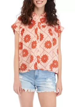 Best Pirce 💯 TRUE CRAFT Short Sleeve Shirred Yoke 👚 Shirt ✔️ 11 Best Pirce 💯 TRUE CRAFT Short Sleeve Shirred Yoke 👚 Shirt ✔️ -True Craft Clothing Store Belk 1931