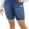 Cheap ❤️ TRUE CRAFT Plus Size Mid-Rise Stretch Bermuda Shorts ✨ -True Craft Clothing Store Belk 1949