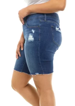 Cheap ❤️ TRUE CRAFT Plus Size Mid-Rise Stretch Bermuda Shorts ✨ -True Craft Clothing Store Belk 1951