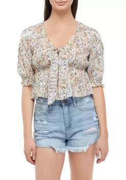 Hot Sale 💯 TRUE CRAFT Tie Front Blouse 👏 10 Hot Sale 💯 TRUE CRAFT Tie Front Blouse 👏 -True Craft Clothing Store Belk 1996